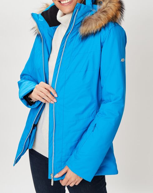 Veste de ski Penia Fourrure Véritable amovible bleue